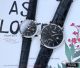 Perfect Replica Longines Black Dial Brown Leather Strap Quartz Couple Watch (3)_th.jpg